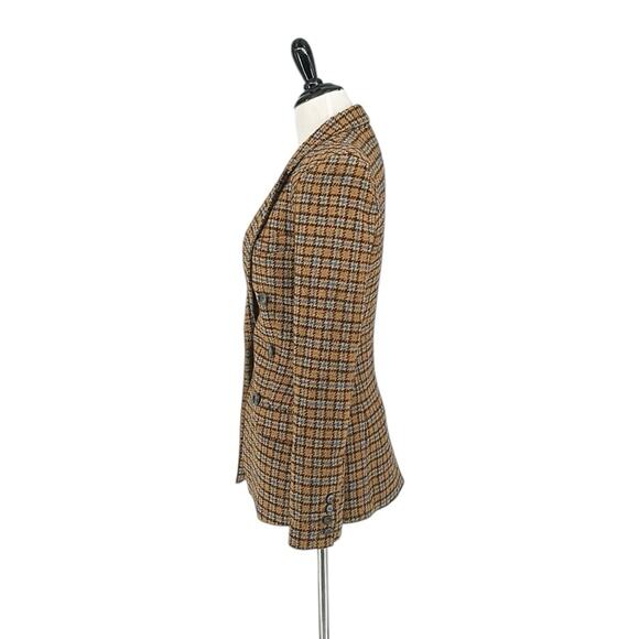 Smythe Plaid Blazer Not A Pagoda Tweed Plaid Single Button Jacket Size 0 - Picture 7 of 10